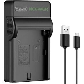 شاحن بطارية USB صغير سريع ونحيف لكاميرات سوني NP-F550، NP-F750، NP-F960، NP-FM50، NP-FM70، NP-FM90 وPanosonic PAN-VBD1، PAN-VBD2، JVC-V607u، JVC-V617u ، خيار الشحن المتعدد in Kuwait