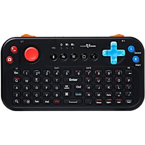 [Update] FUNDIAN Bluetooth Pocket Keyboard with Jog Mouse and Audio, Remote Wireless Controller Compatible with Android Phone, Tablet, TV Stick, Mi Box Nvidia Shield TV, Fire TV, Laptop (Black)