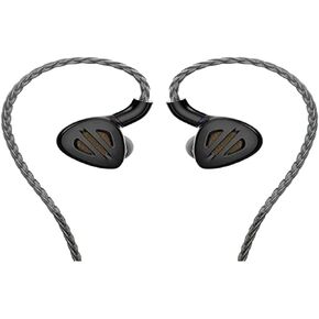 FiiO FH9 Headphone Earphone Wired High Resolution Over-The-Ear 1DD+6BA MMCX Swappable Cable with 2.5/3.5/4.4mm Headphone Plugs for Smartphones/Laptop/Speaker/Home Audio(Black)