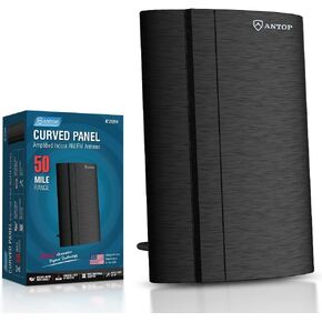 ANTOP Amplified AM/FM Radio Antenna, Digital Indoor Aerial, Boost Weak FM Signals Reduce Noise 50 Miles in Kuwait