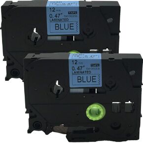 NEOUZA 2PK متوافق مع خرطوشة شريط ملصقات Brother P-Touch مغلفة TZe TZ 12 مم × 8 متر (TZ-134 TZe-134 ذهبي على شفاف)