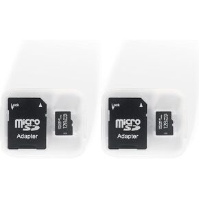128GB 2-Pack Bulk MicroSDHC MicroSDXC TF Micro Card Mini SD Card 4K R:100MB/s W: 60MB/s UHD Full HD U5 Class 50 A2 High Speed Transfer TF Memory Card for Dash Cams Phone Drone and PC (2-Pack) in Saudi Arabia