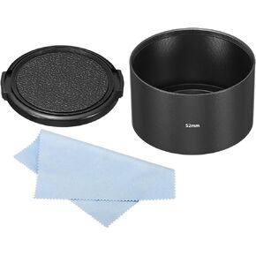 PATIKIL 67mm Lens Hood, Long Focus Frosted Surface Anti-Reflective Inside Hood with Cap and Cleaning Cloth for Camera Lens, Black in Kuwait