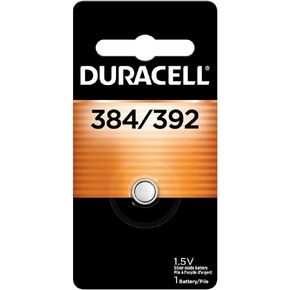 Duracell 384/392 Silver Oxide Button Battery, 1 Count Pack, 384/392 1.5 Volt Battery, Long-Lasting for Watches, Medical Devices, Calculators, and More in Kuwait