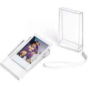 QUEEN3C Mini Photo Holder Storage Case for Fujifilm Instax Mini 12/11/9/8/7/7+/EVO Instant Camera Film Accessories 3 inch Photo Pouch, Photo Holder Protective Case with Wrist Lanyard. (2 pack) in Kuwait