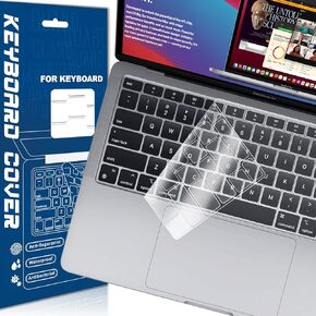 Clear Ultra Thin TPU Keyboard Cover for 2022 MacBook Pro 13" M2 Chip(2022)/M1 Chip (2020) / MacBook Pro 16"(2019/2020), Model Number A2338 A2289 A2251 A2141 US Layout Keyboard Protector Accessories in Saudi Arabia