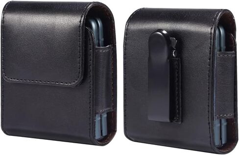 حافظة حماية من الجلد الطبيعي لجوال سامسونج جالكسي زد فليب 4، زد فليب 3 5G، زد فليب، زد فليب 5G، موتورولا موتو رازر 2022، رازر 5G، رازر 2019، حافظة حماية بحزام للجوال in Kuwait