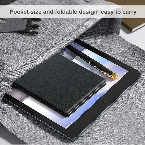 Gimibox Foldable Bluetooth Keyboard, Wireless Folding Keyboard, Full Size Ultra Slim Keyboard with Rechargeable Li-ion Battery, Compatible for iOS/Android/Windows/Smartphone Tablet and Laptop in Saudi Arabia