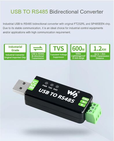كولويل محول USB صناعي الى RS485 ثنائي الاتجاه RS485 الى USB، محول اصلي FT232RL وSP485EEN in Saudi Arabia