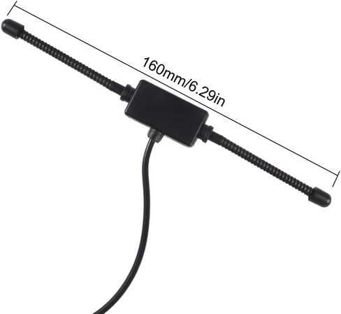 Universal Car Stereo AM FM Dipole Antenna,Hidden Adhesive Mount AM FM Radio Antenna for Vehicle Car Truck SUV Radio Stereo Head Unit Receiver Tuner,10 feet Cable DIN Plug Connector (Male) in Saudi Arabia