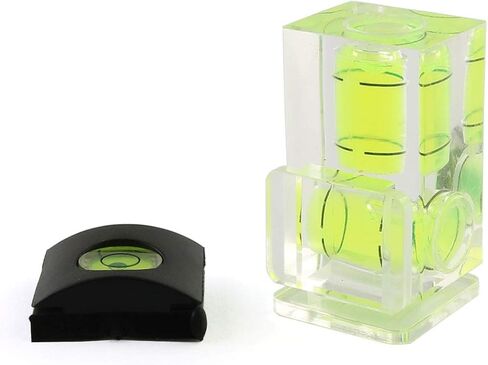 LRONG 2 قطعة كاميرا مستوى فقاعات حذاء ساخن مستوى حذاء لكاميرا SLR الرقمية مستوى فقاعات بمحور واحد وغطاء حذاء ساخن in Kuwait