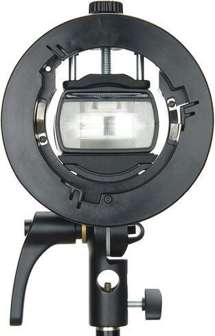 Godox 2 قطعة S2 Flash S Bracket with Bowens Mount, direction-Adjustable Hand,for Godox V1 AD200Pro إلخ Round Head Flash and AD400Pro AD200 V860II TT685 TT600 TT350 Series Speedlite in Saudi Arabia