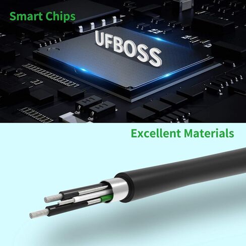 موزع بيانات فائق النحافة 4 منافذ USB 2.0 UFBOSS [2021 جديد محدث] متوافق مع MacBook, Mac Pro, Mac Mini, iMac, Surface Pro, XPS, PC, والمزيد (USB2.0-اسود) in Kuwait