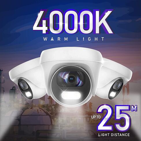 كاميرا Marquis 8MP/5MP/4MP/2MP 24/7 عالية الدقة TVI/CVI/AHD/CVI Turret Dome CCTV، رؤية ليلية ملونة داخلية وخارجية مقاومة للماء، كاميرا مراقبة تناظرية بعدسة 2.8 مم (5 ميجابكسل بالأشعة تحت الحمراء) in Kuwait
