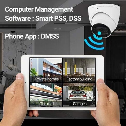 كاميرا Loryta 4MP 1/2.9 بوصة CMOS Starlight POE IR Turret IP WDR IP67 مقاومة للطقس في الهواء الطلق، تدعم IVS، SMD Plus. ميكروفون مدمج، IR LED مدمج، دقة عالية للصورة، إصدار S2 IPC-T24IR-AS 2.8 مم in Saudi Arabia