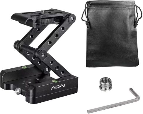 رأس قابل للطي Z Flex قابل للطي بزاوية 360 درجة، حامل ثلاثي القوائم من سبائك الألومنيوم للكاميرا Z Flex Tilt Head مع حامل لوحة إطلاق سريع متوافق مع كاميرا DSLR Canon Sony Pentax in Kuwait