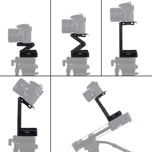 رأس قابل للطي Z Flex قابل للطي بزاوية 360 درجة، حامل ثلاثي القوائم من سبائك الألومنيوم للكاميرا Z Flex Tilt Head مع حامل لوحة إطلاق سريع متوافق مع كاميرا DSLR Canon Sony Pentax in Kuwait
