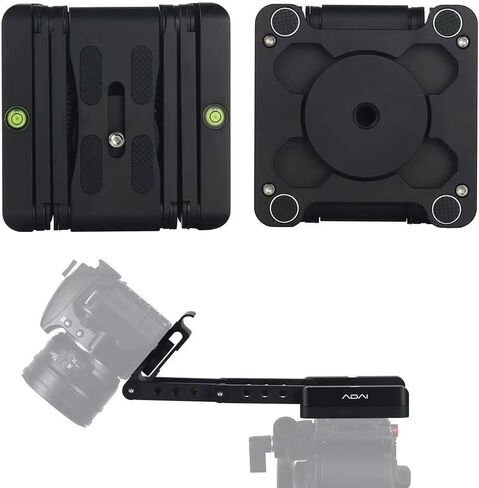 رأس قابل للطي Z Flex قابل للطي بزاوية 360 درجة، حامل ثلاثي القوائم من سبائك الألومنيوم للكاميرا Z Flex Tilt Head مع حامل لوحة إطلاق سريع متوافق مع كاميرا DSLR Canon Sony Pentax in Kuwait