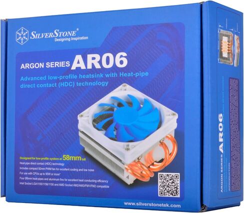 SilverStone Technology Argon Series CPU Cooler with 140mm Cooling Fan for Intel/AMD Socket AR07 in Saudi Arabia
