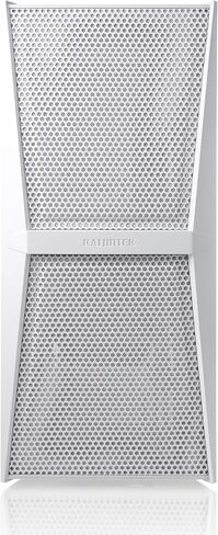 RAIJINTEK SILENOS MS White، علبة برج ATX مزودة بشبكة في الأمام ولوحة جانبية من الزجاج المقسى (4.0 مم)، يمكنها تركيب مروحتين ARGB مقاس 200 مم في الأمام ومروحة ARGB واحدة مقاس 120 مم في الخلف in Kuwait