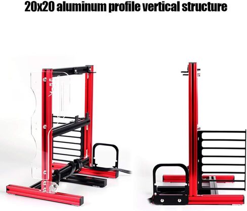 ATX/M-ATX/ITX DIY Chassis Bracket Open Chassis Mining Rig Frame ITX Case ATX Test Bench PC Case, Vertical Overclocking Open Aluminum Frame Chassis Rack, Water-Cooled PC Test Bench (Red) in Saudi Arabia