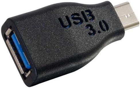 C2G 28868 USB 3.0 (USB 3.1 Gen 1) USB-C to USB-A Adapter Male/Female Thunderbolt 3, Tablet, Chromebook Pixel, Samsung Galaxy TabPro S, LG G6, MacBook in Saudi Arabia
