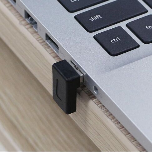 GELRHONR 90 Degree USB to USB C Adapter,Right Angle USB A Male to Type C Female Connector Support unidirectional Sides 5Gbps & Data Transfer, for Laptops,Phone,PC (Black 2 Right) in Saudi Arabia