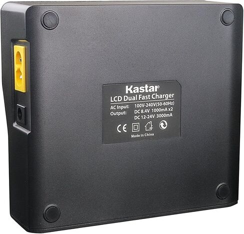 Kastar Fast Dual LCD Charger + 2X Battery for Pentax Ei-D-Li1 EI-D-BC1 Pentax EI-2000, Trimble 29518 46607 52030 54344 38403 5700 5800 R6 R7 R8 GNSS TR-R8 GPS, HP C8873A HP PhotoSmart 912 C912C912XI in Kuwait