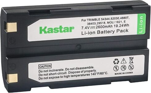 Kastar شاحن LCD مزدوج سريع لـ Pentax Ei-D-Li1 EI-D-BC1 Pentax EI-2000، Trimble 29518 46607 52030 54344 38403 5700 5800 R6 R7 R8 GNSS TR-R8 GPS MT1000، HP C8873A HP PhotoSmart 912 C912 912XI C912XI in Saudi Arabia