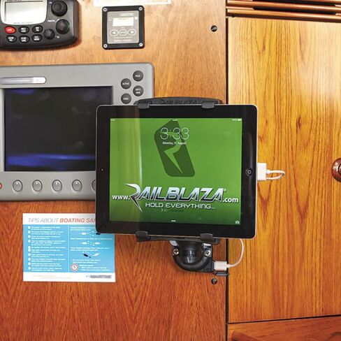 RAILBLAZA ScreenGrabba Rotating Adjustable Tablet Clamp Mount Holder, Compatible with All Tablets in Saudi Arabia