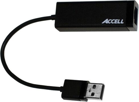 Accell USB 3.0 to Gigabit Ethernet Adapter 1000Mbit/S, Compatible with Windows and macOS, Black (J141B-005B-2) in Kuwait
