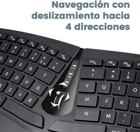 Perixx PERIDUO-406ES Set de Teclado Mini Ergonómico y Ratón Vertical con Cable - con Reposa Muñeca Ajustable y Teclas de Low Profile - QWERTY Spanish (Inalámbrico) in Saudi Arabia