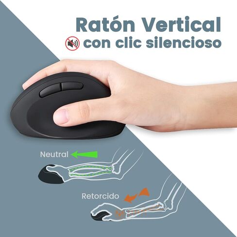 Perixx PERIDUO-406ES Set de Teclado Mini Ergonómico y Ratón Vertical con Cable - con Reposa Muñeca Ajustable y Teclas de Low Profile - QWERTY Spanish (Inalámbrico) in Saudi Arabia