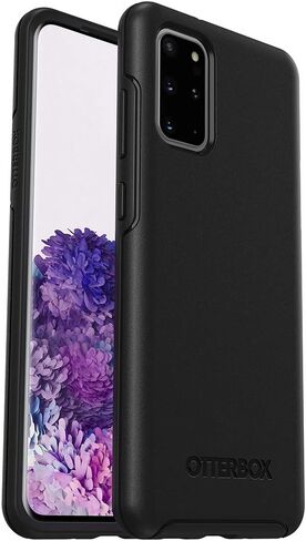 اوتربوكس حافظة جالكسي S20+/جالاكسي S20+ شبكة الجيل الخامس 5G (فقط - غير متوافقة مع اي موديلات جالكسي اس 20 اخرى) حافظة سيمتري سيريز - اسود، تصميم انيق للغاية ومتوافق مع الشحن اللاسلكي، حواف مرتفعة in Saudi Arabia