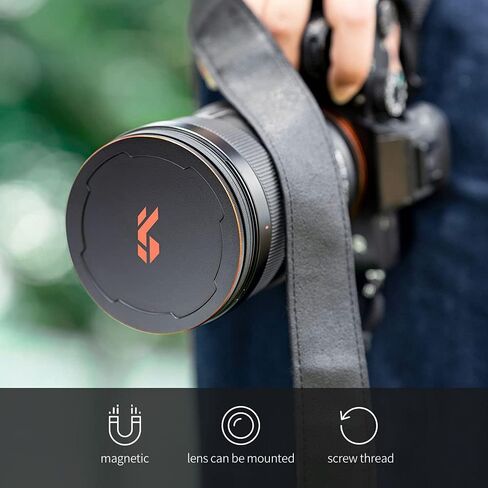 K&F Concept 72mm Magnetic Black Diffusion 1/8 Mist Cinematic Effect Filter + Magnetic Basic Ring + Lens Cap Filters Kit with 28 Multi-Layer Coatings for Camera Lens (Nano-X Series) in Saudi Arabia