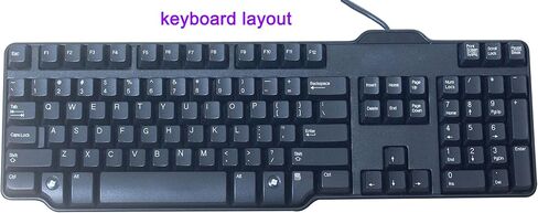 Silicone Keyboard Skin Cover Compatible for Dell RH659 L100 SK-8115 SK-8135 SK-3205 104-key USB Wired Keyboard, SK-8115 Keyboard Protector (Clear) in Saudi Arabia