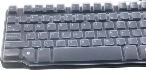 Silicone Keyboard Skin Cover Compatible for Dell RH659 L100 SK-8115 SK-8135 SK-3205 104-key USB Wired Keyboard, SK-8115 Keyboard Protector (Clear) in Saudi Arabia