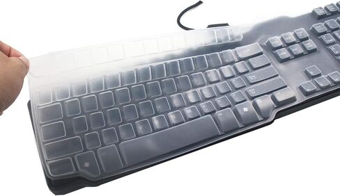 Silicone Keyboard Skin Cover Compatible for Dell RH659 L100 SK-8115 SK-8135 SK-3205 104-key USB Wired Keyboard, SK-8115 Keyboard Protector (Clear) in Saudi Arabia