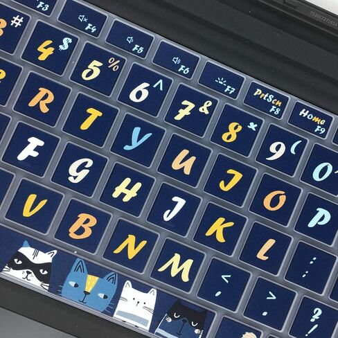 SANFORIN غطاء لوحة المفاتيح لجهاز Microsoft Surface Pro 7 2019/Surface Pro 6 2018/Surface Pro 5 2017، واقي لوحة المفاتيح من السيليكون بتصميم حروف كبيرة، تخطيط أمريكي، ساكورا in Saudi Arabia