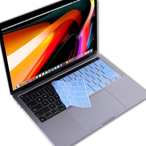 XSKN Arabic Language Silicone Keyboard Skin Cover Compatible with 2019 2020 Released 16-inch 13-inch MacBook Pro with Touch Bar and Touch ID A2141 A2289 A2251 A2338 M1 Chip in Saudi Arabia