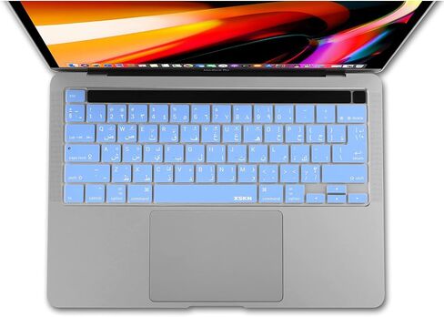 XSKN Arabic Language Silicone Keyboard Skin Cover Compatible with 2019 2020 Released 16-inch 13-inch MacBook Pro with Touch Bar and Touch ID A2141 A2289 A2251 A2338 M1 Chip in Saudi Arabia