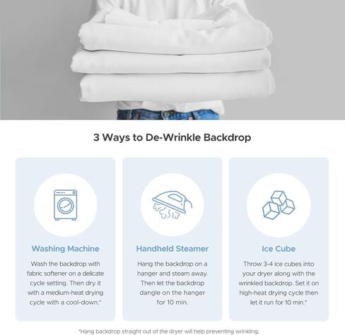 Julius Studio 10 x 20 ft. Pure White Backdrop Screen Background Super Large, Premium Soft & Higher Density 150GSM for Professional Photo Video Studio, Events, Party, JSAG210 in Kuwait