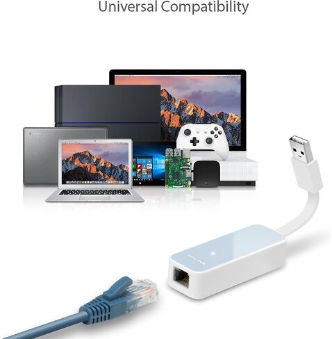 موزع USB محمول 3 منافذ USB 3.0 من تي بي لينك، مع محول شبكة منفذ إيثرنت سرعة جيجابت، خاصية توصيل وتشغيل لماك بوك، ماك برو / ميني، آي ماك، إكس بي إس، سيرفس برو، نوت بوك و أجهزة الكمبيوتر المكتبي in Saudi Arabia
