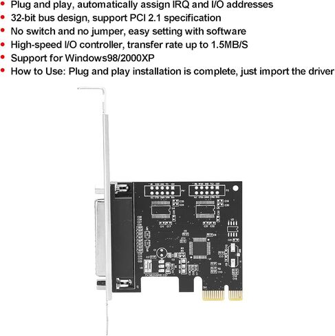 بطاقة PCI Express، لوحة توسيع متوازية PCIe ذات 25 سنًا، 32 بت، التوصيل والتشغيل، بطاقة محول PCI Express المتوازية لمنفذ طابعة الكمبيوتر المكتبي in Saudi Arabia