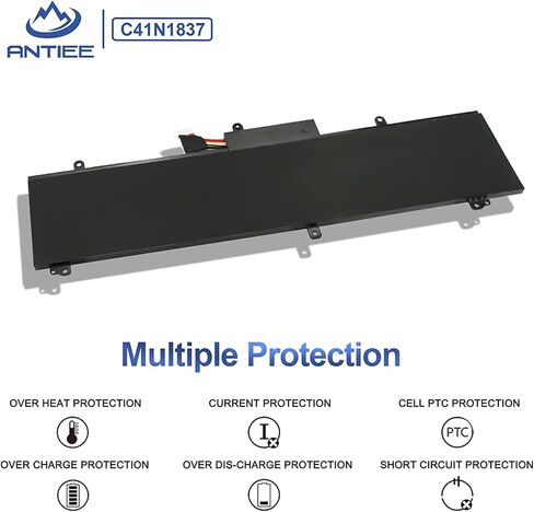 ANTIEE C41N1837 Battery for ASUS Rog Zephyrus GA502 GA502D GA502DU GA502GU GA502IV GU502 GU502DU GU502GV GU502LU GU502LW GU502LV GX502LXS GX502GV GX502GW GU532 GX532 GU532GU GU532GV GX532GV GX532GW in Saudi Arabia
