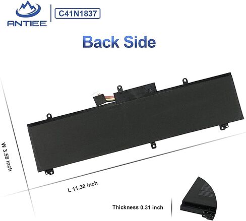 ANTIEE C41N1837 Battery for ASUS Rog Zephyrus GA502 GA502D GA502DU GA502GU GA502IV GU502 GU502DU GU502GV GU502LU GU502LW GU502LV GX502LXS GX502GV GX502GW GU532 GX532 GU532GU GU532GV GX532GV GX532GW in Saudi Arabia