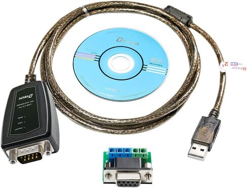 DTECH USB to RS485 Adapter RS422 Serial Port Cable with CP2102 Chip Terminal Board LED Lights Ferrite Core for Windows 11 10 8 7 XP Mac (5 Feet) in Saudi Arabia