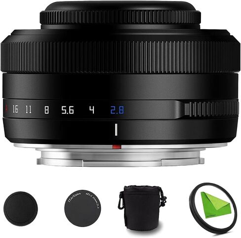 TTArtisan AF 27mm F2.8 f/2.8 XF-Mount Auto Focus STM Lens for Fujifilm Fuji X-Mount Cameras X-T10 X-T2 X-T20 X-T30 X-T3 X-T4 X-T5 X-T100 X-T200 X-T30 X-PR01 X-PR02 X-PR03 X-E4 -Black in Saudi Arabia