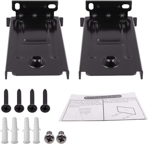 تيندودو زوج واحد من دعامات تثبيت مكبر الصوت على الحائط لمكبر الصوت LG SPP5B-W SK8 SK8Y SP7Y SPD7Y SP8YA SP9YA SP11RA دولبي اتموس، شماعات حائط سوداء مع ملحقات تثبيت in Kuwait