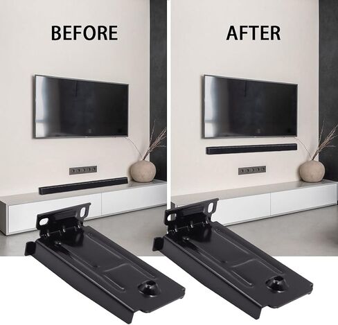 تيندودو زوج واحد من دعامات تثبيت مكبر الصوت على الحائط لمكبر الصوت LG SPP5B-W SK8 SK8Y SP7Y SPD7Y SP8YA SP9YA SP11RA دولبي اتموس، شماعات حائط سوداء مع ملحقات تثبيت in Kuwait